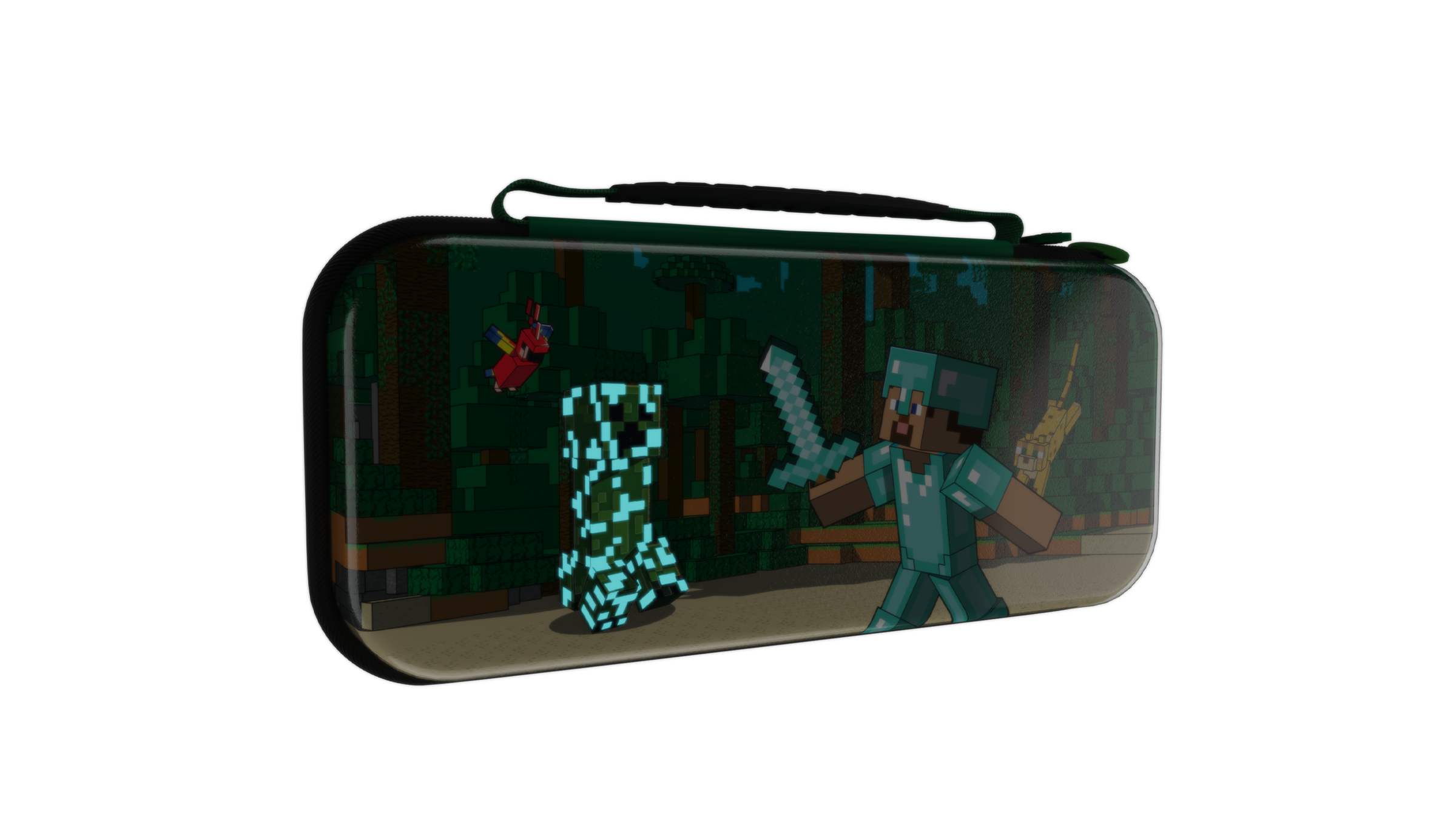 Accessories - PDP REALMz Travel-ase Plus: Minecraft Forest Battle - Nintendo Switch - Image 5