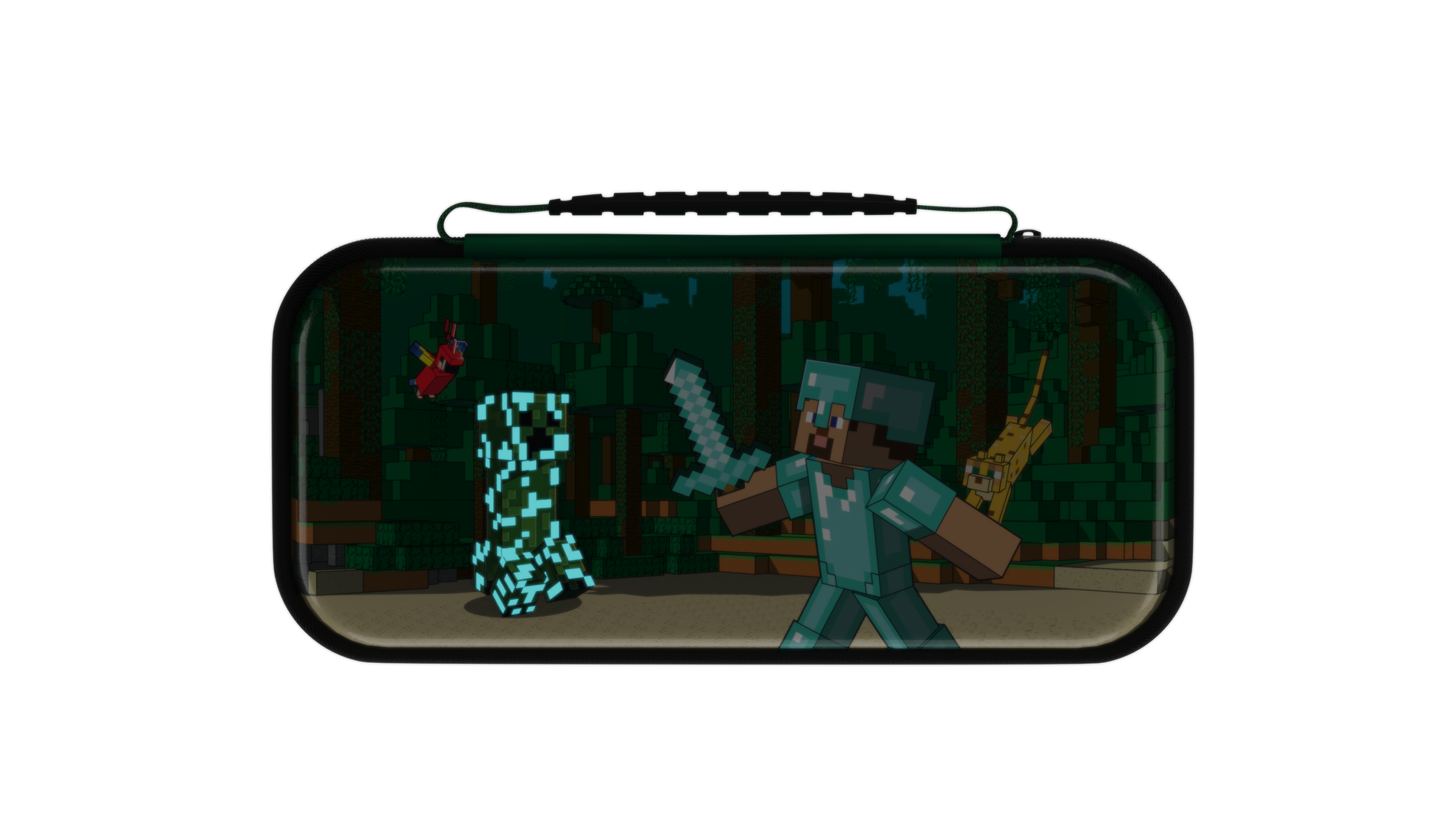 Accessories - PDP REALMz Travel-ase Plus: Minecraft Forest Battle - Nintendo Switch - Image 4